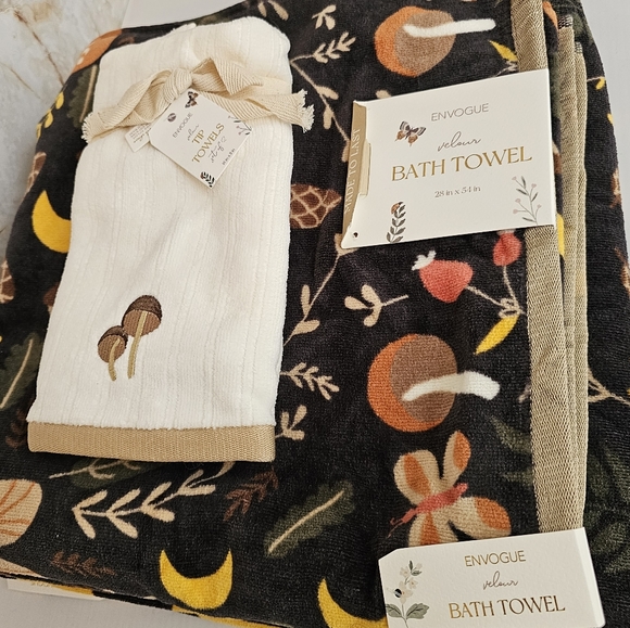 Envogue 4 piece Decorative Towel Set - Picture 7 of 16